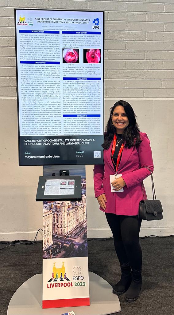 Apresentando trabalho no Congresso Europeu de Otorrinolaringologia Pediátrica